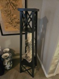 TWO LEVEL LIGHT-WEIGHT WOOD DECOR ACCENT STAND