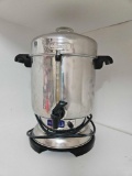 DELONGHI DELUXE Stainless Steel PERCOLATER COFFEE URN 50Cup HOT DISPENSER DCU50T