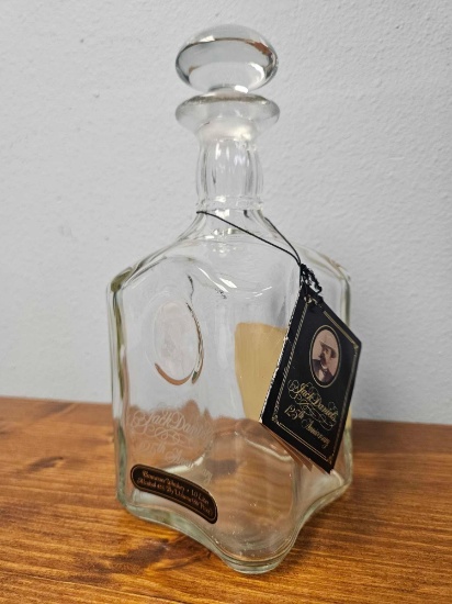 COLLECTIBLE JACK DANIELS 125TH ANNIVERSARY DECANTER BOTTLE