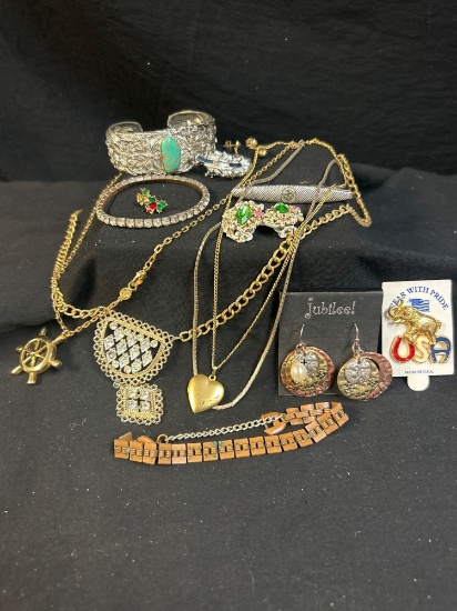 Lot of Costume Jewelry, Some Vintage