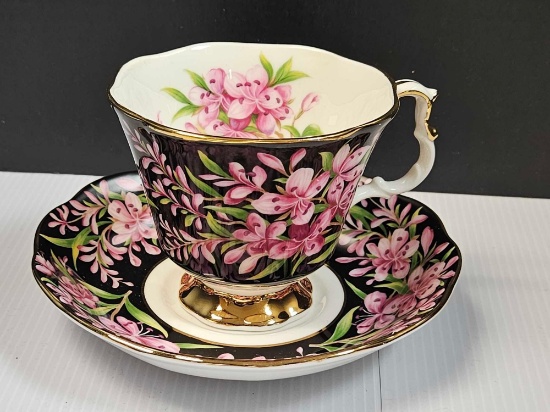 Vintage Royal Albert Fireweed Provincial Flowers Teacup & Saucer Tea Cup