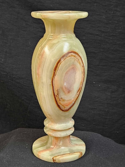 Banded Onyx? Vase, Stone, Heavy