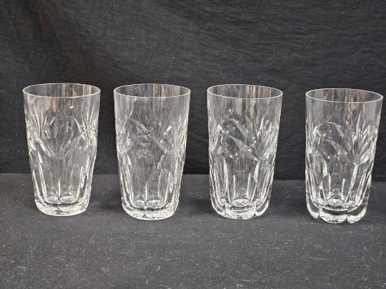 4- Gorgeous Waterford Ashling Crystal 5 in. Glasses