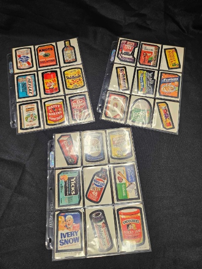 (54) TOPPS CHEWING GUM STICKERS, PRESERVED IN SLEEVES
