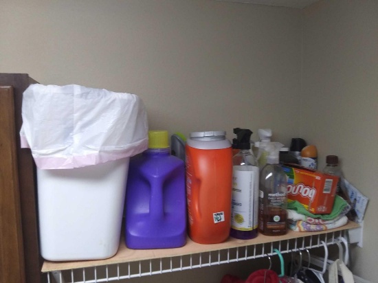 Laundry Shelf Cleaning Supplies
