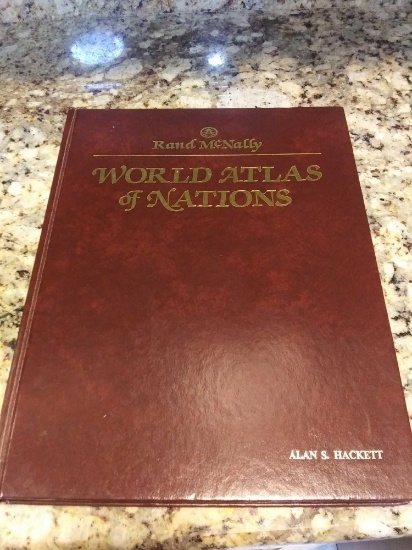 RAND MCNALLY WORLD ATLAS OF NATIONS, SIGNED AND INSCRIBED