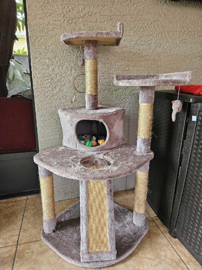 Frisco 48-in Carpeted Cat Tree & Condo