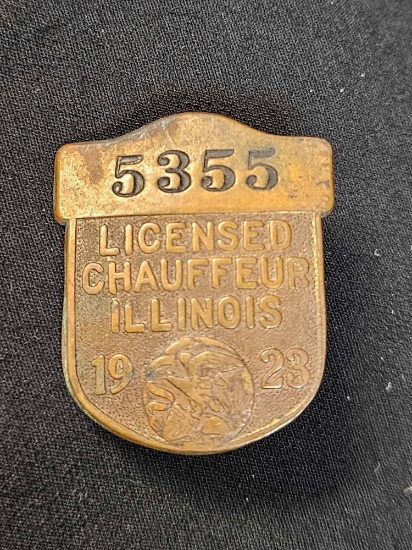 Antique Illinois Chauffer Badge