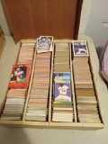 (4) COLUMN BOX UNSEARCHED! BULK BASEBALL AND FOOTBALL CARDS, QUICK PEEK, UNKNOWN