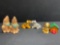 Vintage Salt and Pepper Shakers, Kissing Tigers, Treasure Craft Coyotes, Dog and House