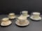 Vintage Teacups, Saucers, 2012 Bentleys, Porcelaine Elegance Demitasse 2967,