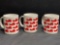 3 Vintage McDonalds Big Red Shoe Mugs