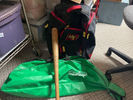 Vintage MacGregorBaseball bat S-445 and bag, Everlasting Rolling Suitcase, Duffle