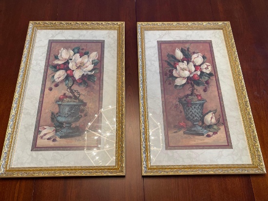 Pair of Home Interiors Framed, Matted Artwork