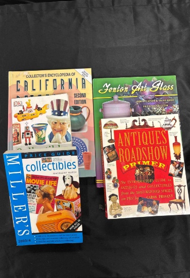 Collectibles Books including California Pottery and Fenton Art Glass