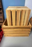Wooden boxes