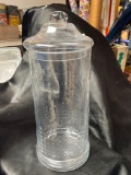 Large Glass Decanter, Display Jar with lid