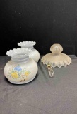 Vintage hurricane Lamp Shades (L&L WMC) and Funky Ceiling? Shade