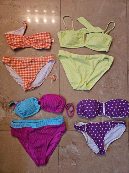 Ladies two piece swimsuits including Sea Folly, Salt and Core, Sanctuary