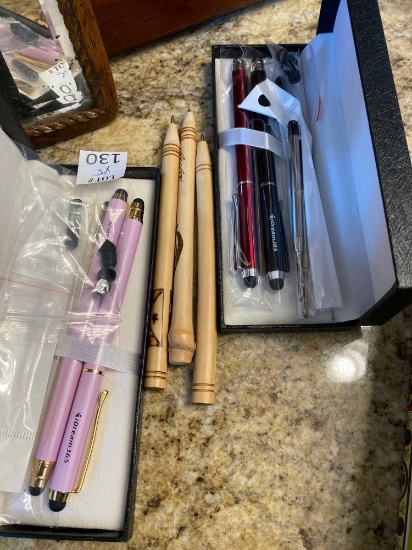 3 Carved Cuba pens and 2 box sets iDream365 stylus