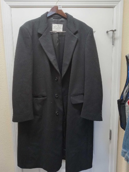 Bruce And Borough Wool And Cashmere Blend Men's Overcoat, 48 Reg
