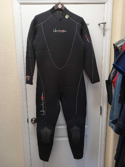 Henderson 5mm Thermoprene Men's Back Zip Jumpsuit, Sz XL