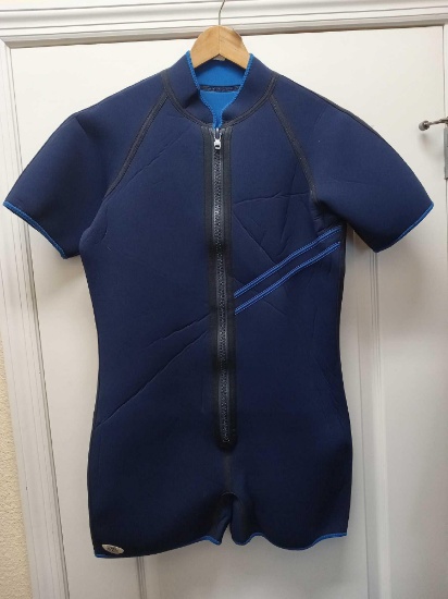 Wetsuit DEEP SEE Hawaii Brand Blue SHORTIE Sz XL