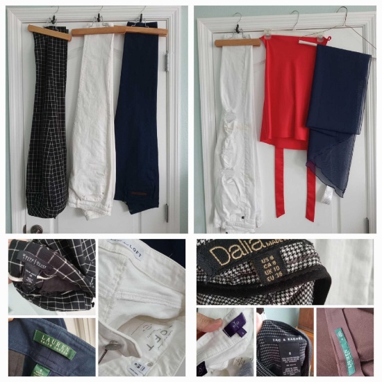 Group of Slacks including Dalia, Ralph Lauren, Loft