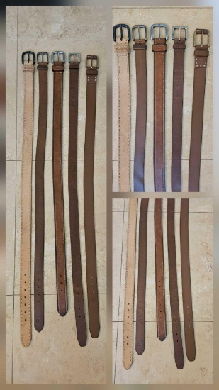COLUMBIA and TIMBERLAND LEATHER BELTS