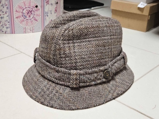 Vintage Country Gentleman Gray Wool Fedora Style Mens Hat England
