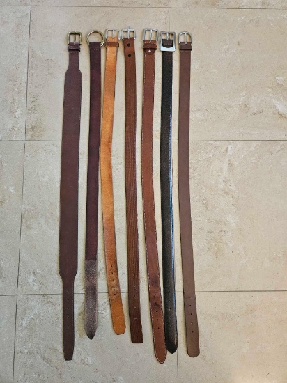 LEATHER BELTS INCLUDING COLE HAAN, POLO RALPH LAUREN, ITALIAN