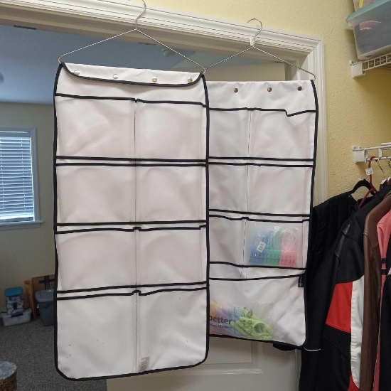 MISSLO Sturdy Wall Closer Hanging Organizers with Travel Hangers and Clips