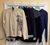 (3) Ladies' Sz S/M Harley Davidson Zip Up Sweaters, Plus extra