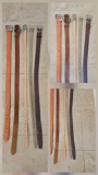 GENUINE LEATHER women's BELTS including HARLEY DAVIDSON, VINEYARD VINES, NORDSTROM,LUCKY BRAND,