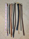 LADIES SKINNY AND COASTAL BELTS GROUPING including ZEP PRO, JOS A BANK, MICHAEL KORS, TIMBERLAND,