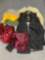 Grouping of ladies dressy shirts, jackets, boys FUBU dress coat, suede vest