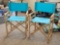 VERY STURDY FOLDING BAMBOO DIRECTORS CHAIRS,
