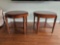 Pair of round end tables, side tables