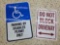 Reflective HANDICAP PARKING SIGN PLUS DO NOT BLOCK DRIVEWAY