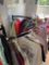 Half Moon shaped retail Clothes rack rolling display
