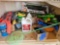 Shelf lot - New BUG-A-SALT Fly Eradicator, yard chemicals, flags, glow in the dark rocks, more