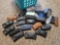 LAUNDRY BASKET OF EYEGLASS CASES INCLUDING RAY BAN, MAUI JIM, AND SOFT SLEEVES