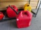 3 5-gallon gas cans including diesel