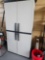 FIVE SHELF PLASTIC STORAGE Cabinet WITH CONTENTS