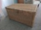 Large Wicker & Brass Rattan storage Trunk