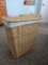 Tall Woven Wicker Laundry Basket with liner