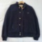 VTG LACOSTE Reversible Button Front Windbreaker Jacket 80s 90s Blue Beige