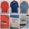 (6) Men's Collared Shirt Apparel, L-XXL, IZON, Airflux, Greg Norman