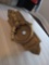 Antique brass door knocker, likely from the Victorian or Art Nouveau Style