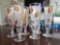 (6) MCM LIBBEY GOLD LEAF FROSTED GLASSES